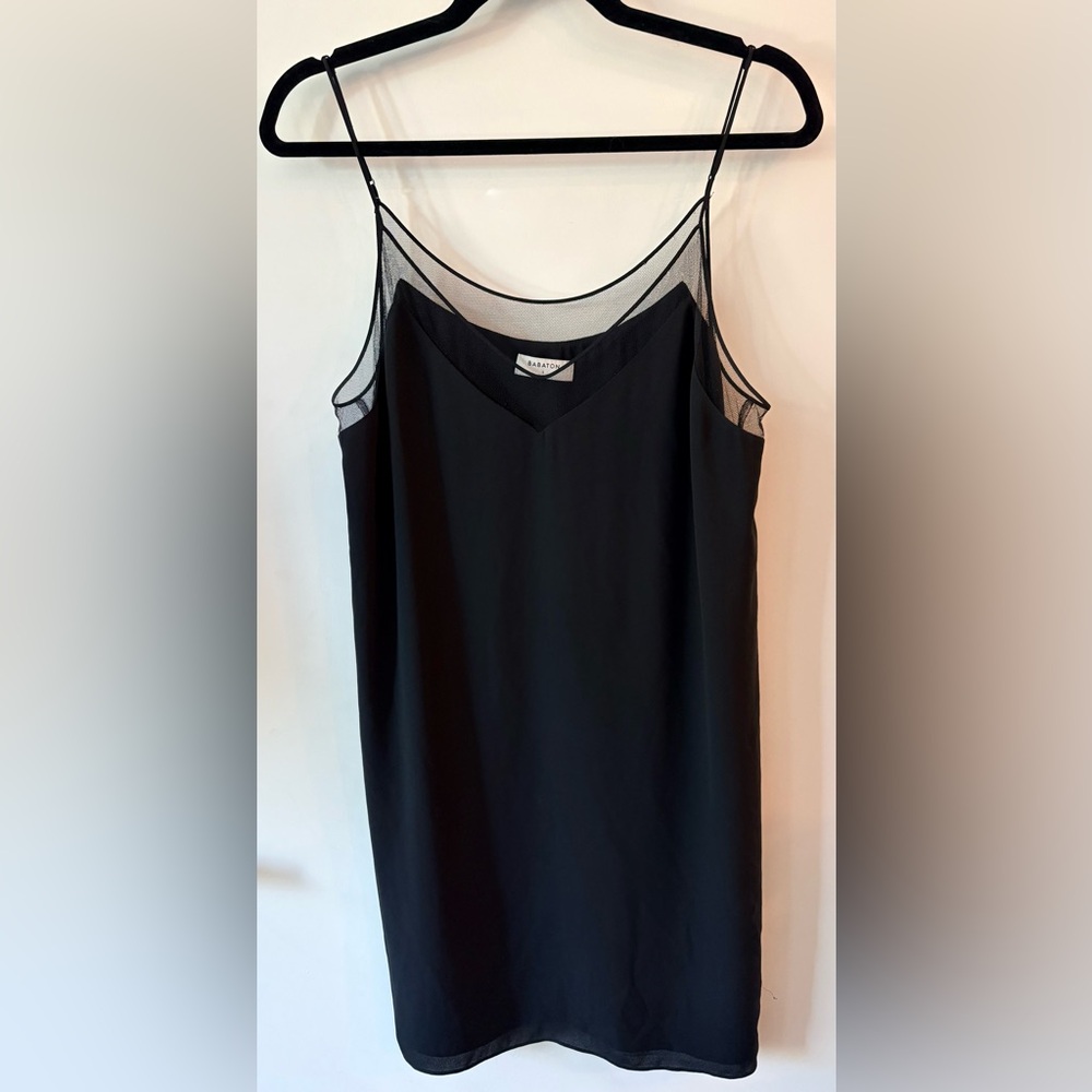 Babaton Aritzia Black Slip Dress | Size Large